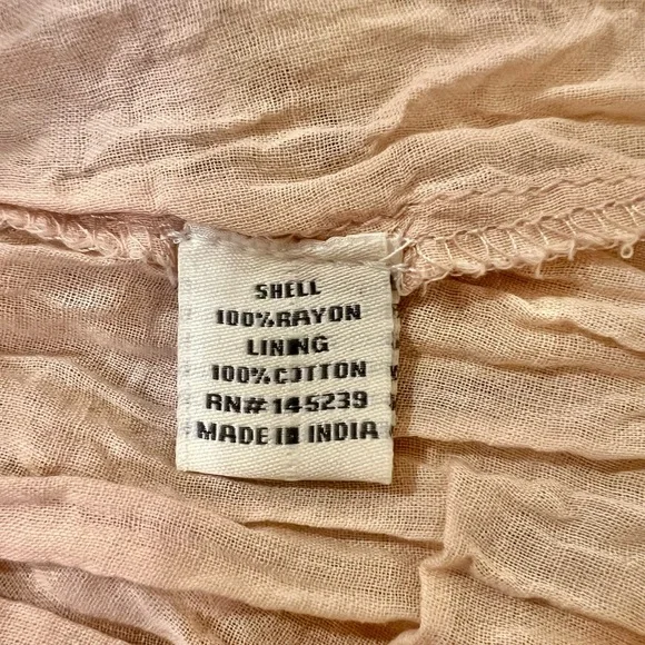 Sim & Sam tiered maxi skirt in beige/peach color size S - Picture 13 of 14